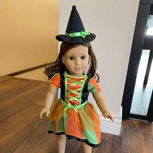 Doll Halloween witch costume, fits American Girl